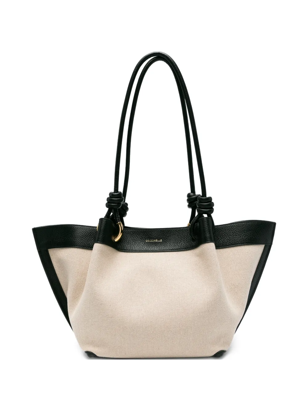 Coccinelle Borsa tote con manico in maglia - Toni neutri