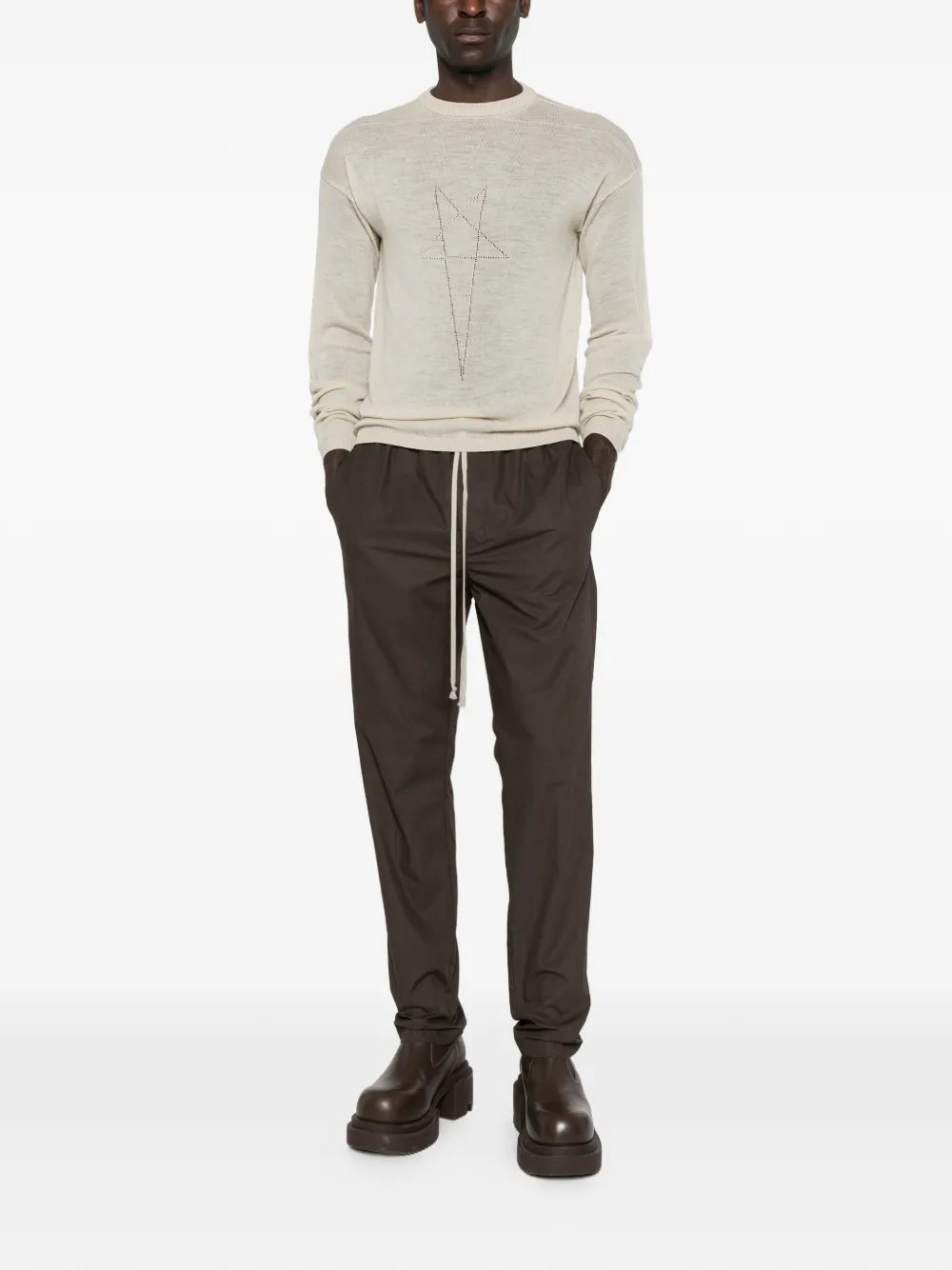 Rick Owens 스타 프린트 스웨터 | 스웨터