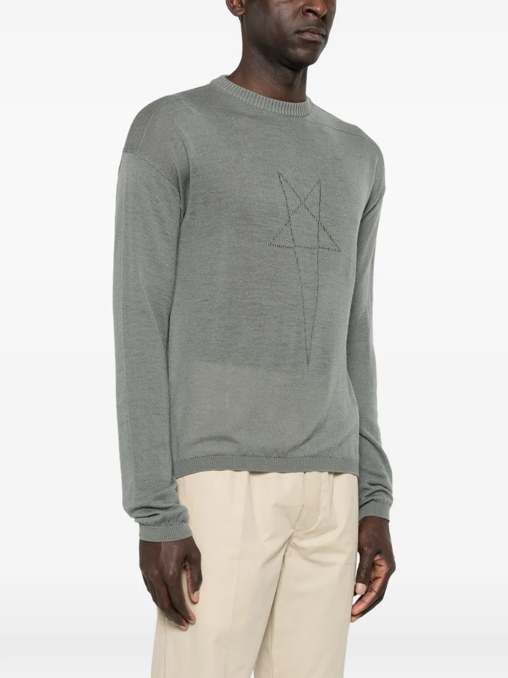 star-intarsia sweater