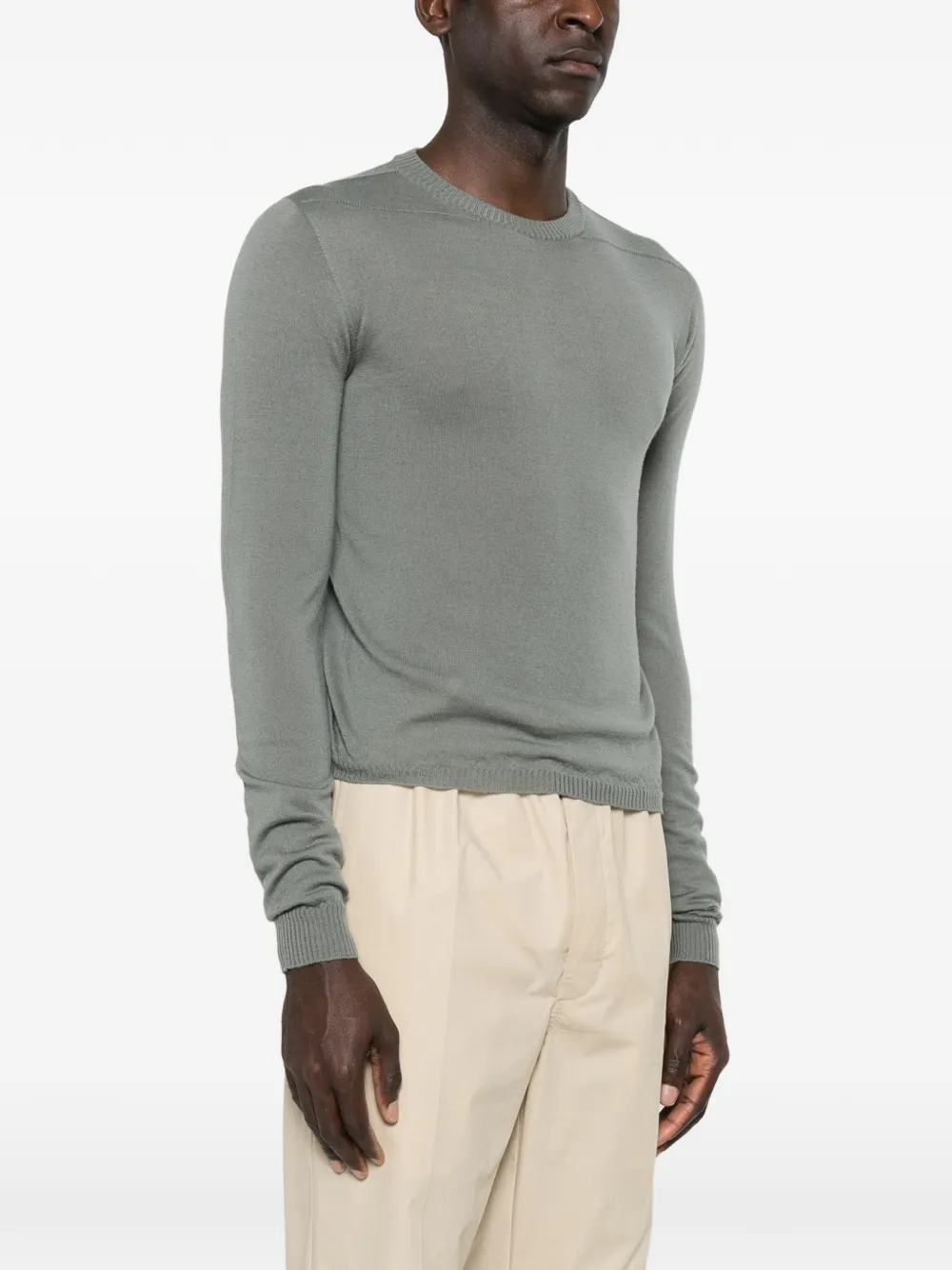  Rick Owens Crew-neck Sweater - Green 