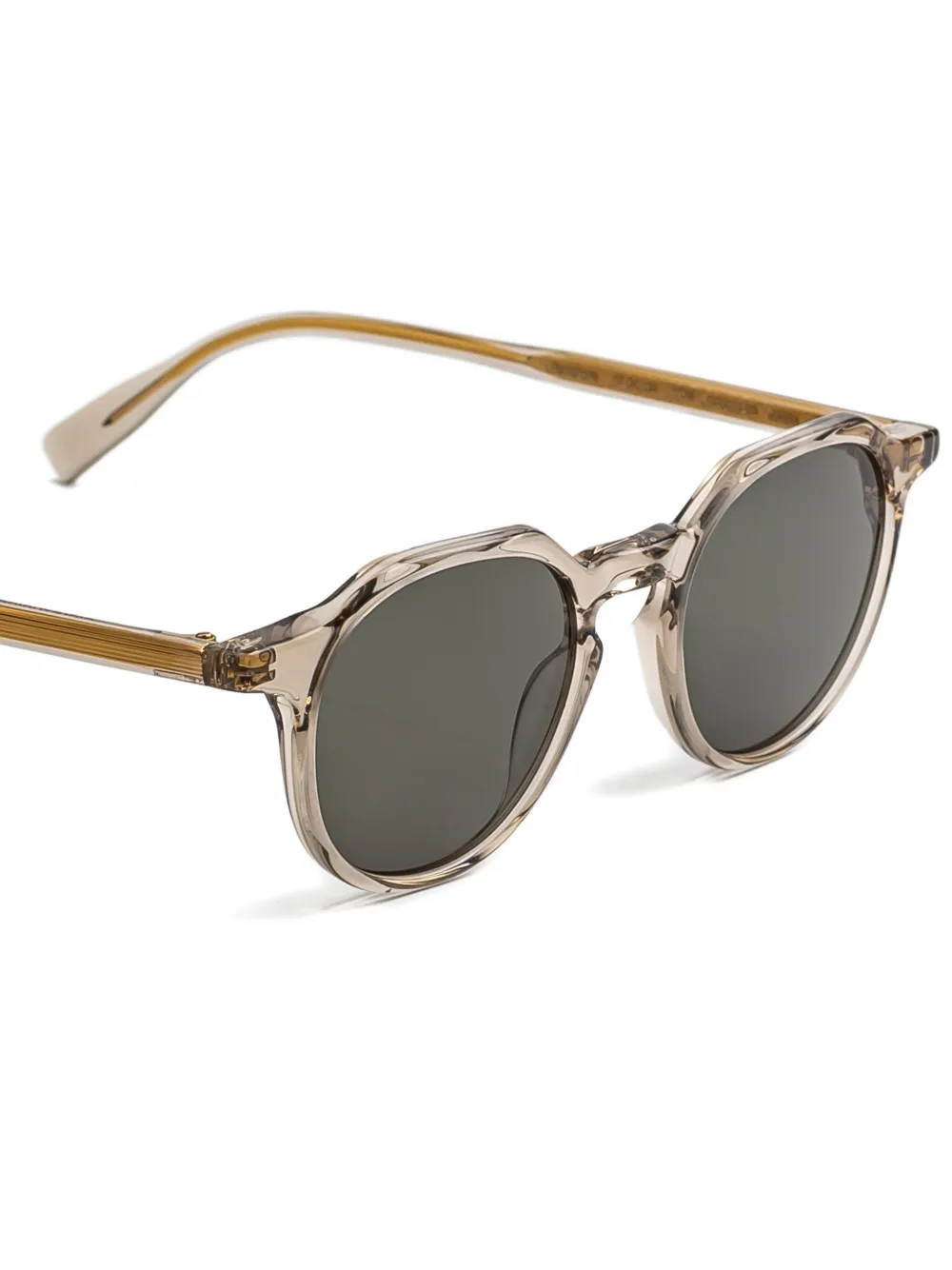  Gigi Studios Nora Round Frame Sunglasses - Neutrals 