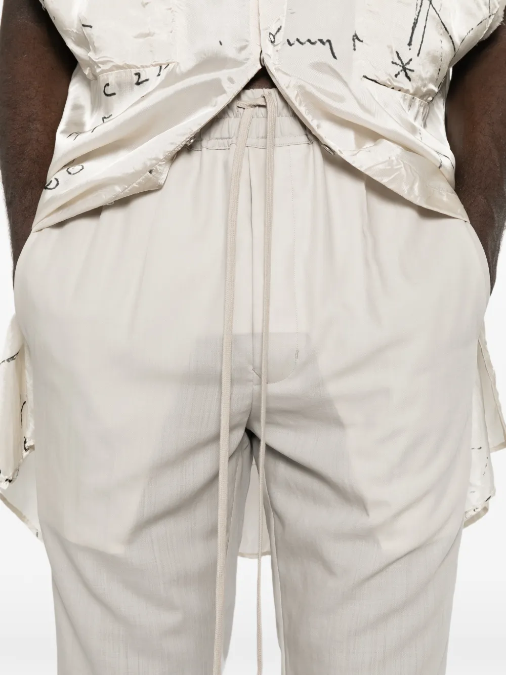 Rick Owens Broek met trekkoord Grijs