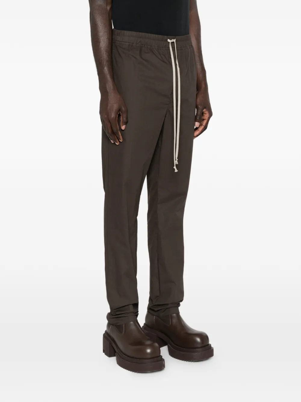  Rick Owens Drawstring Trousers - Brown 