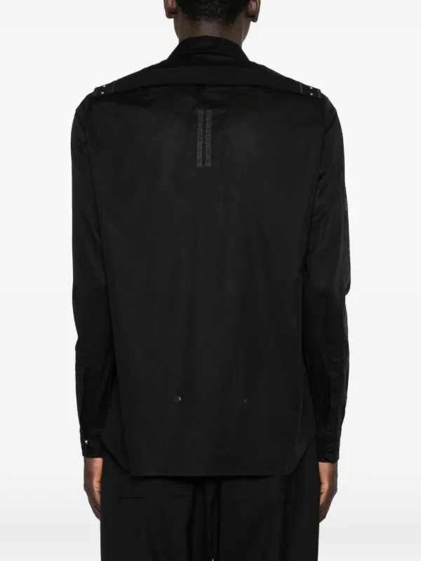 Rick Owens ボタン シャツ | ブラック | FARFETCH JP