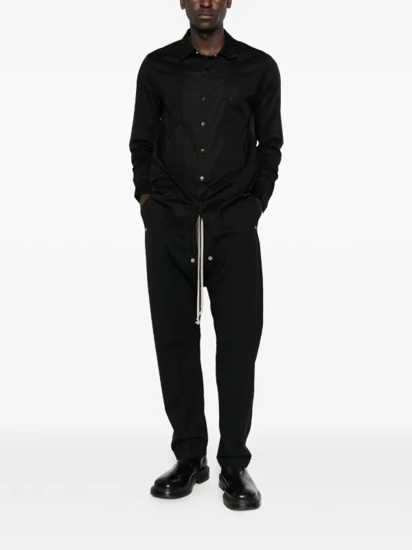Rick Owens ボタン シャツ | ブラック | FARFETCH JP
