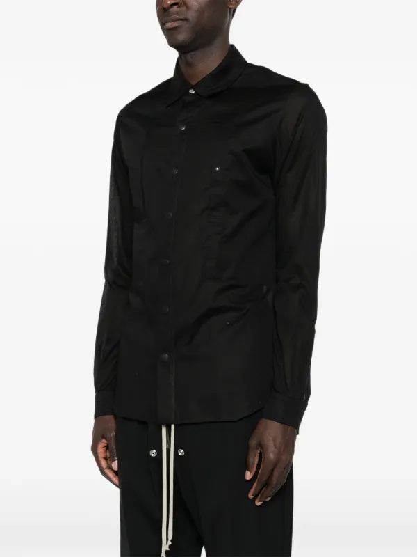 Rick Owens ボタン シャツ | ブラック | FARFETCH JP