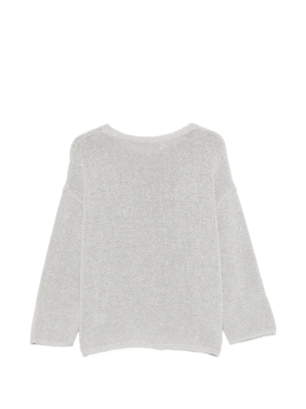  Anne Claire Sequin-embellished Sweater - Grey 