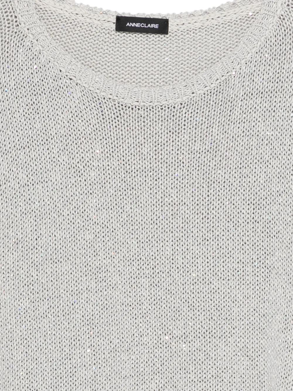  Anne Claire Sequin-embellished Sweater - Grey 