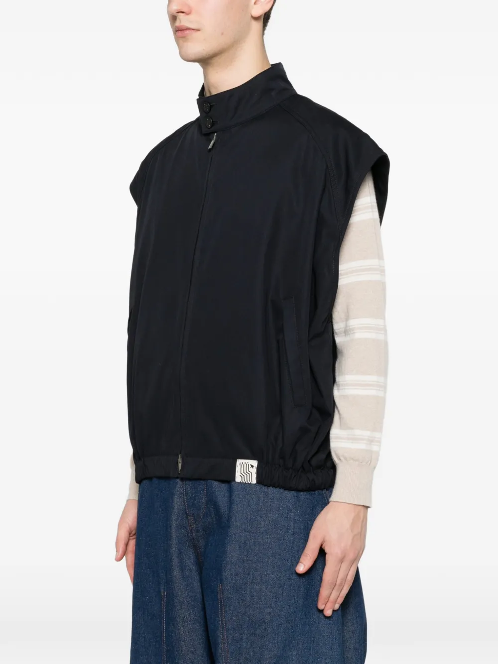  Golden Goose Zip-up Gilet - Blue 