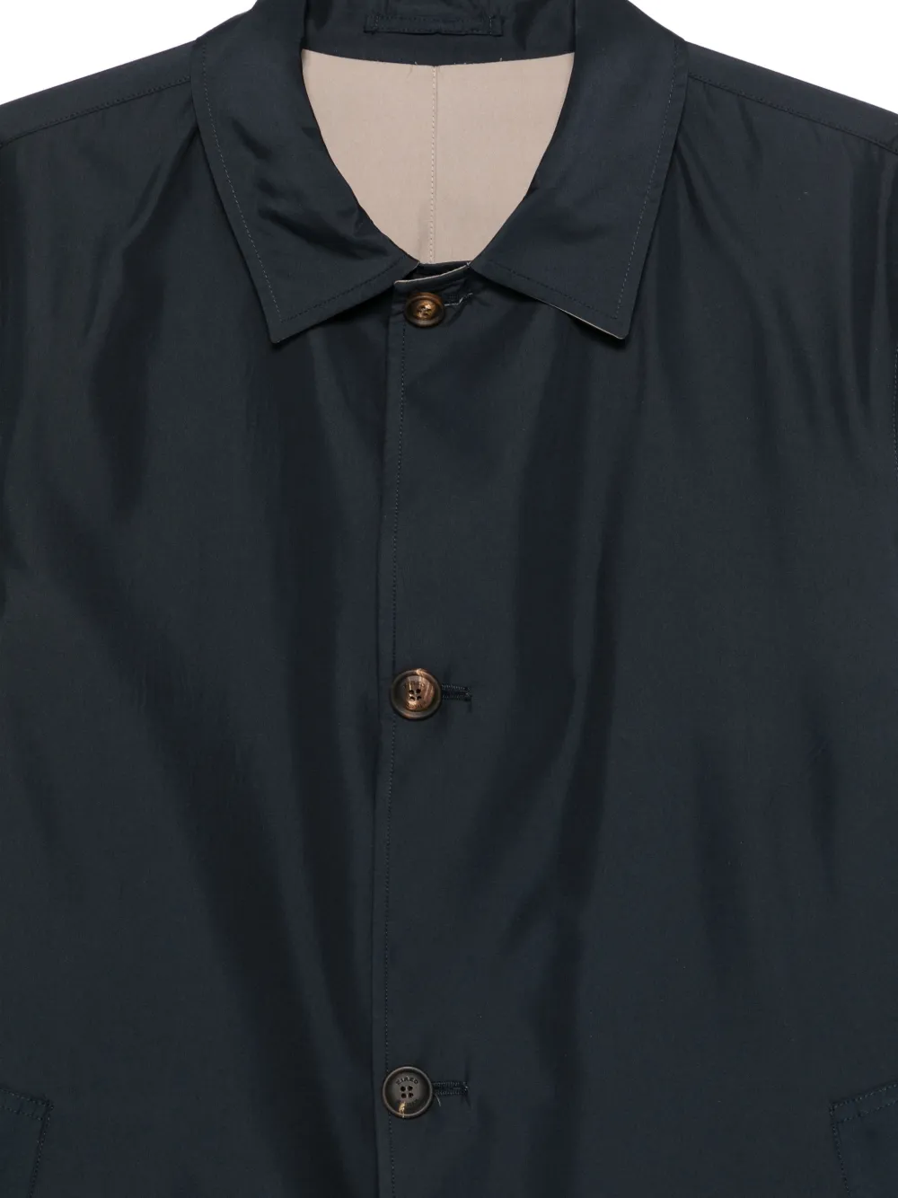 Kired Single-breasted Coat In Blue