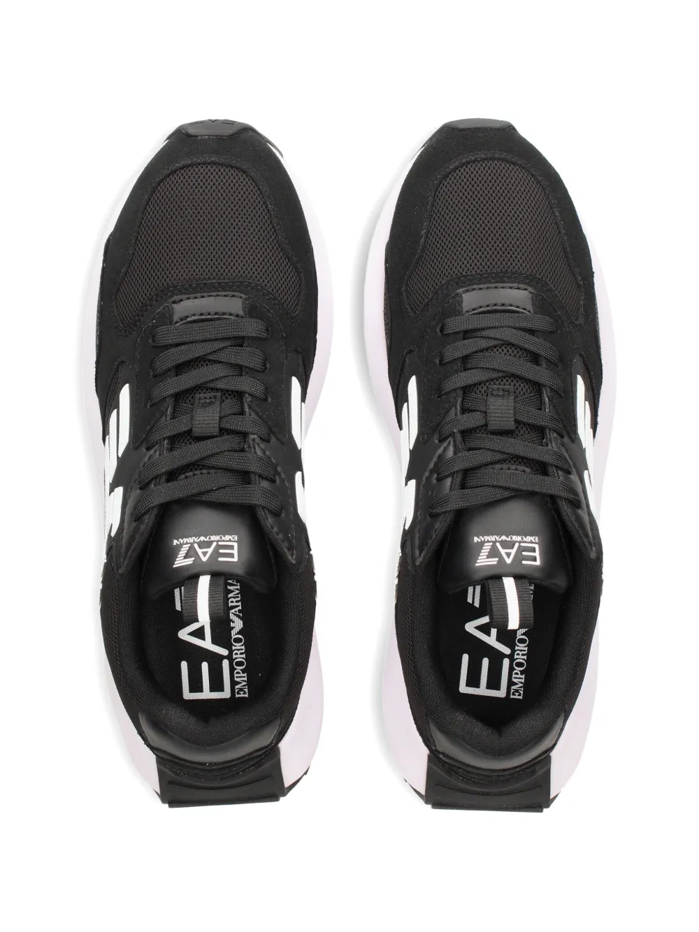 Ea7 Emporio Armani Sneakers met logo Zwart