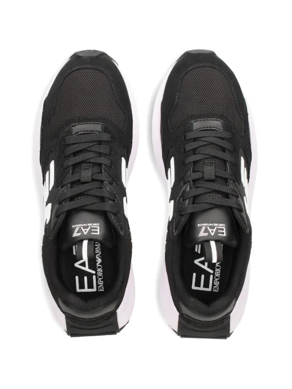 Ea7 Emporio Armani ロゴ スニーカー | ブラック | FARFETCH JP