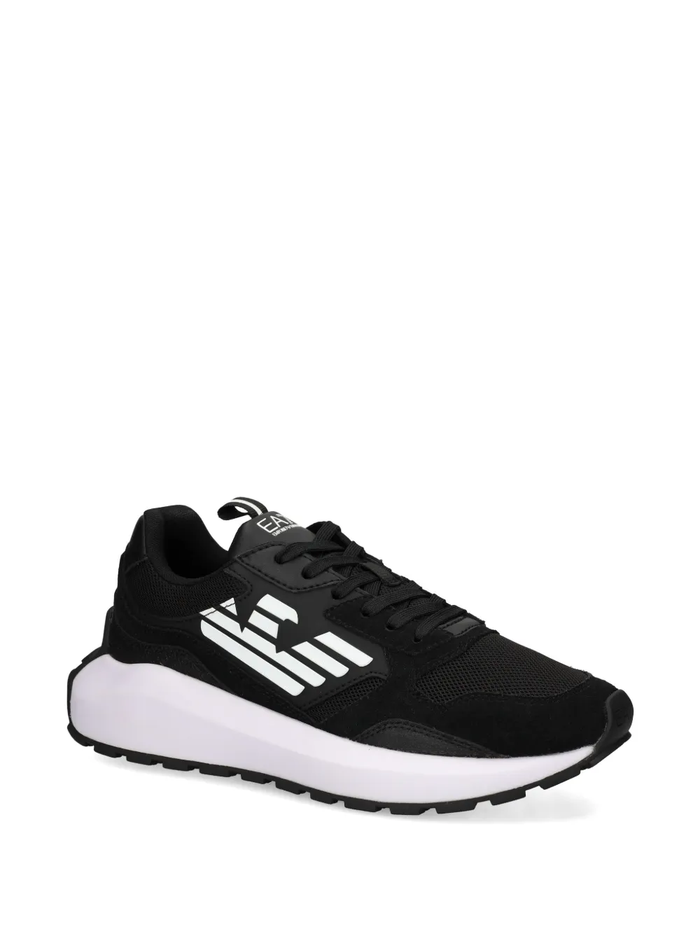 Ea7 Emporio Armani Sneakers met logo Zwart