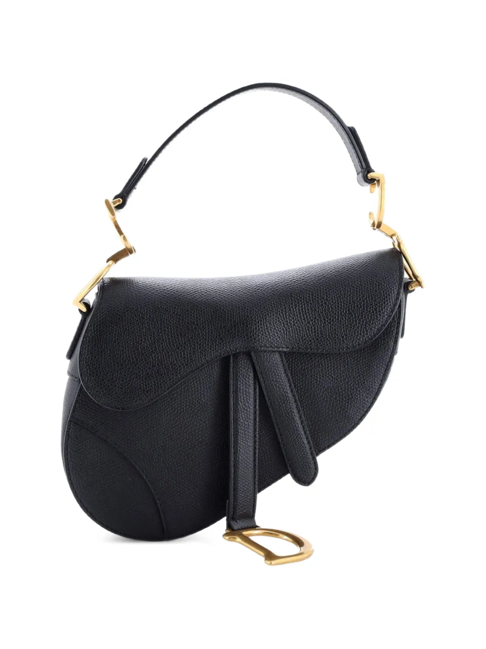 Christian Dior Pre-Owned Saddle Handbag Leather Mini shoulder bag - Nero