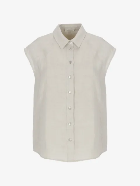 PANICALE lace-panel shirt