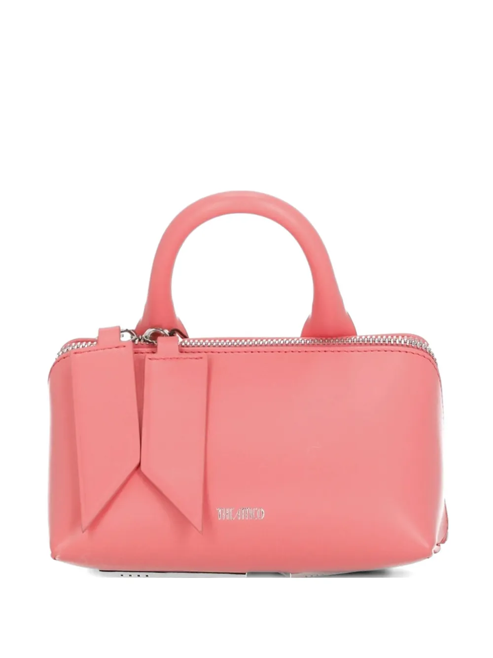 The Attico top-handle leather tote bag - Rosa
