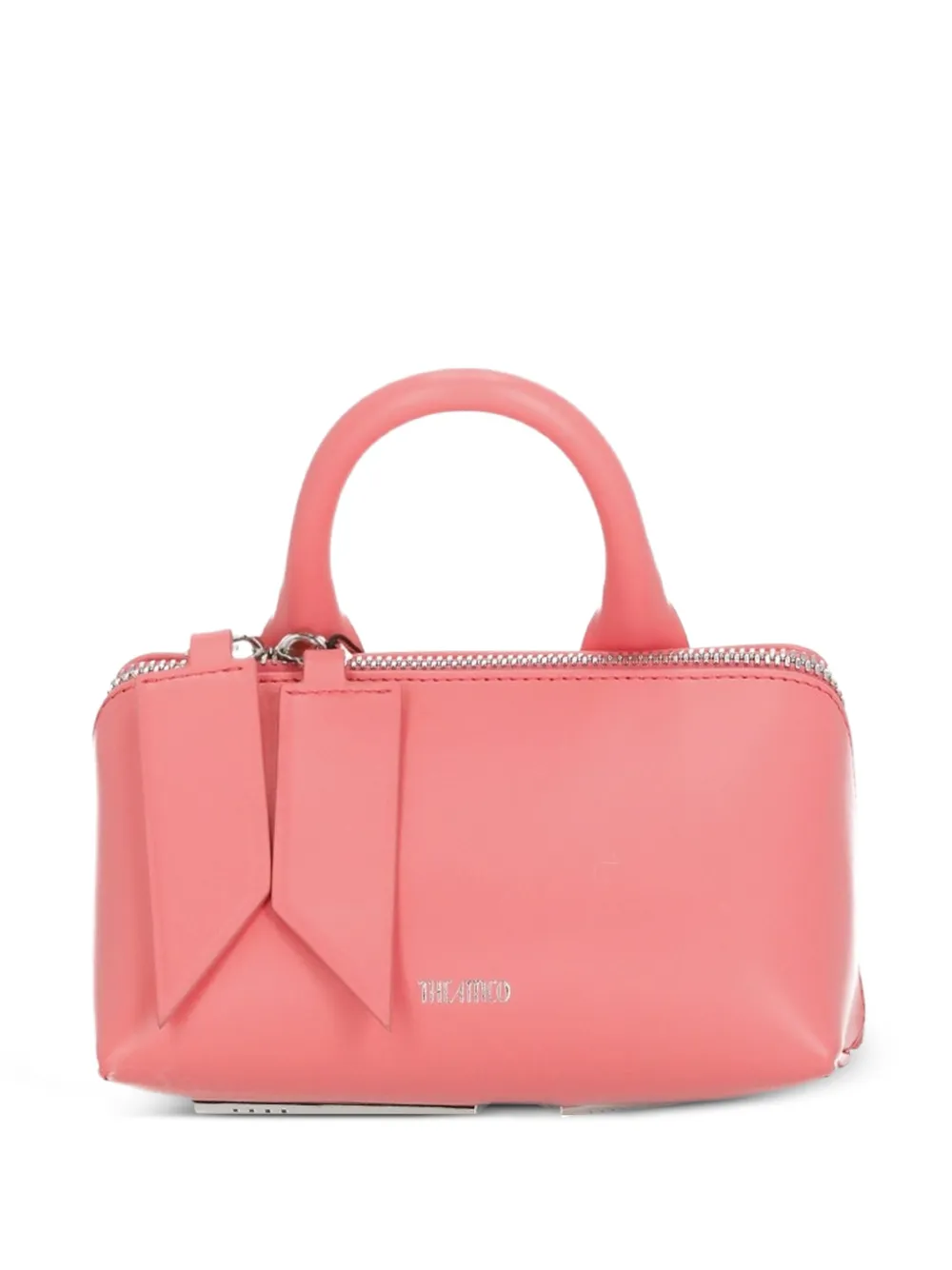 The Attico top-handle leather tote bag - Rosa