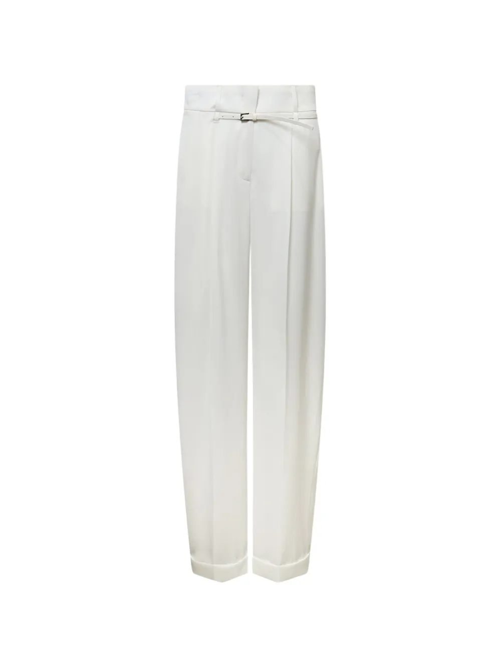 YCH belt cuffed trousers - Bianco