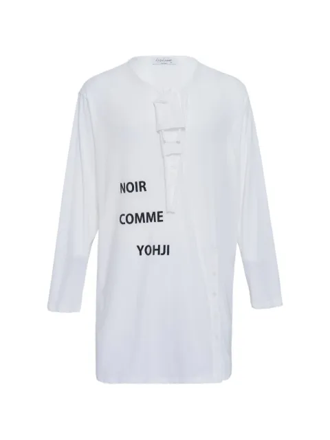 Yohji Yamamoto button-detail long-sleeve T-shirt