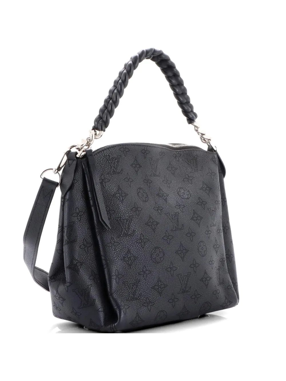 Louis Vuitton Pre-Owned Babylone Handbag Mahina Leather BB hobo bag - Nero