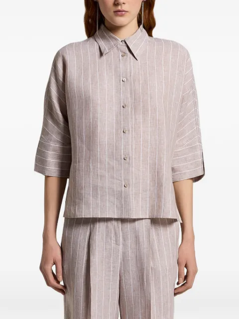 Peserico striped buttoned shirt