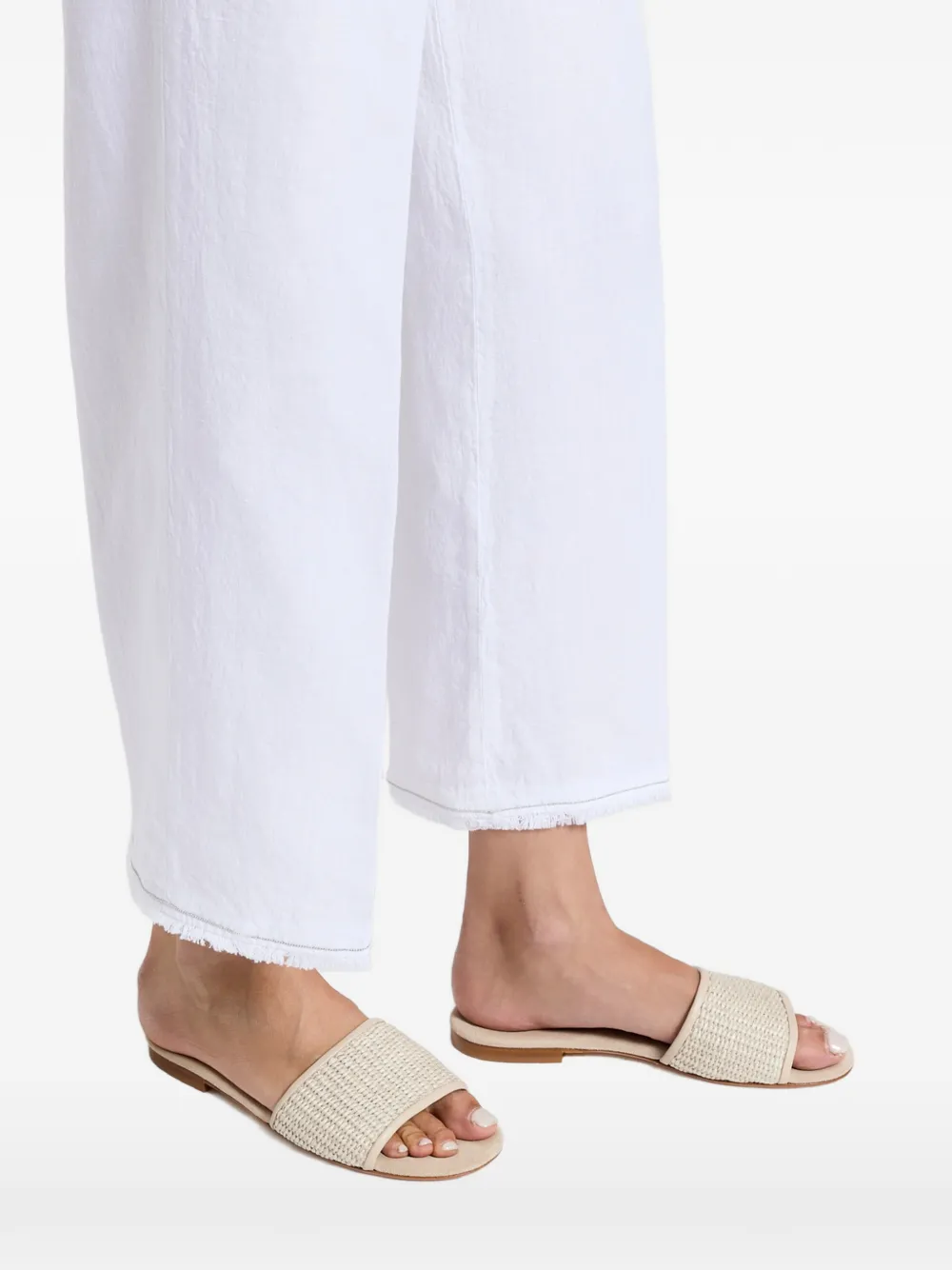 Frayed-Hem Trousers