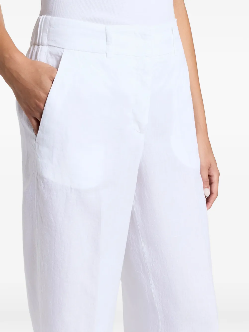 Frayed-Hem Trousers