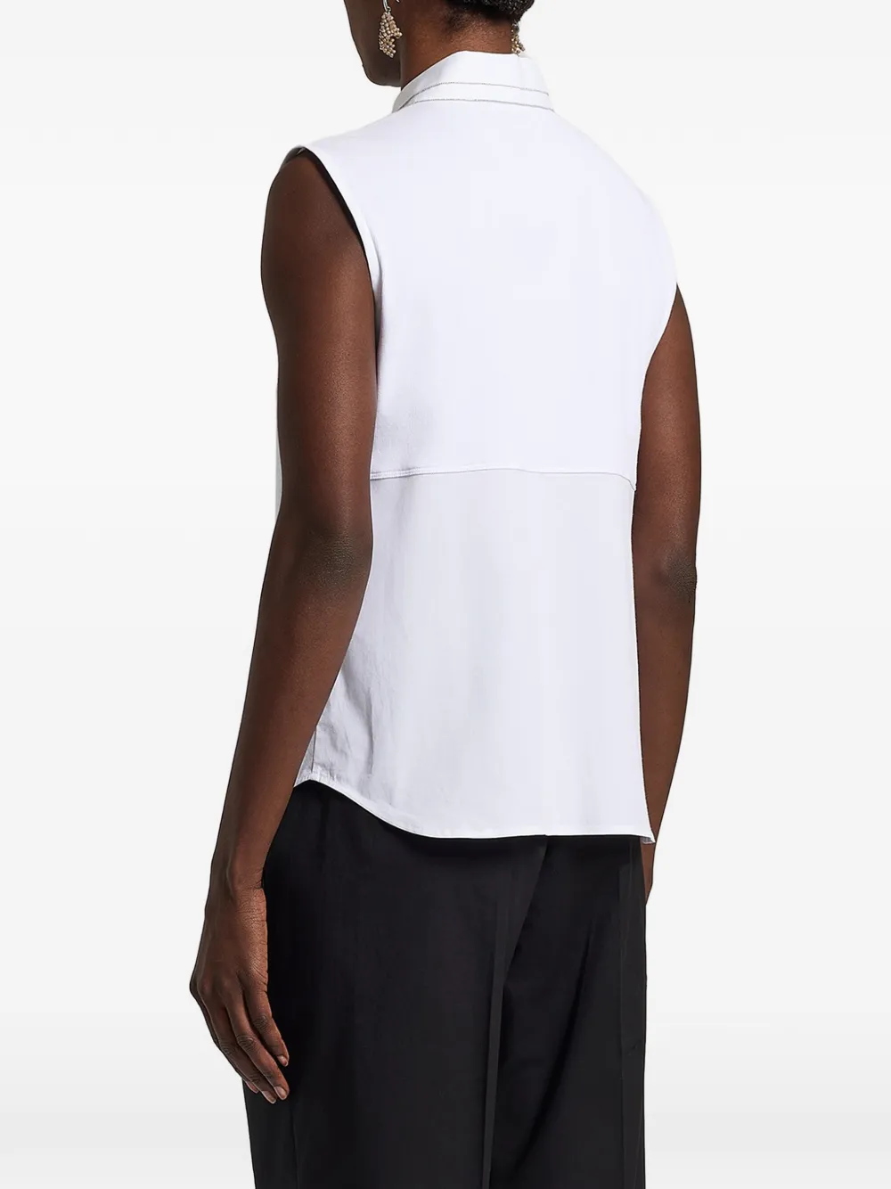 Peserico blouse met knopen Wit