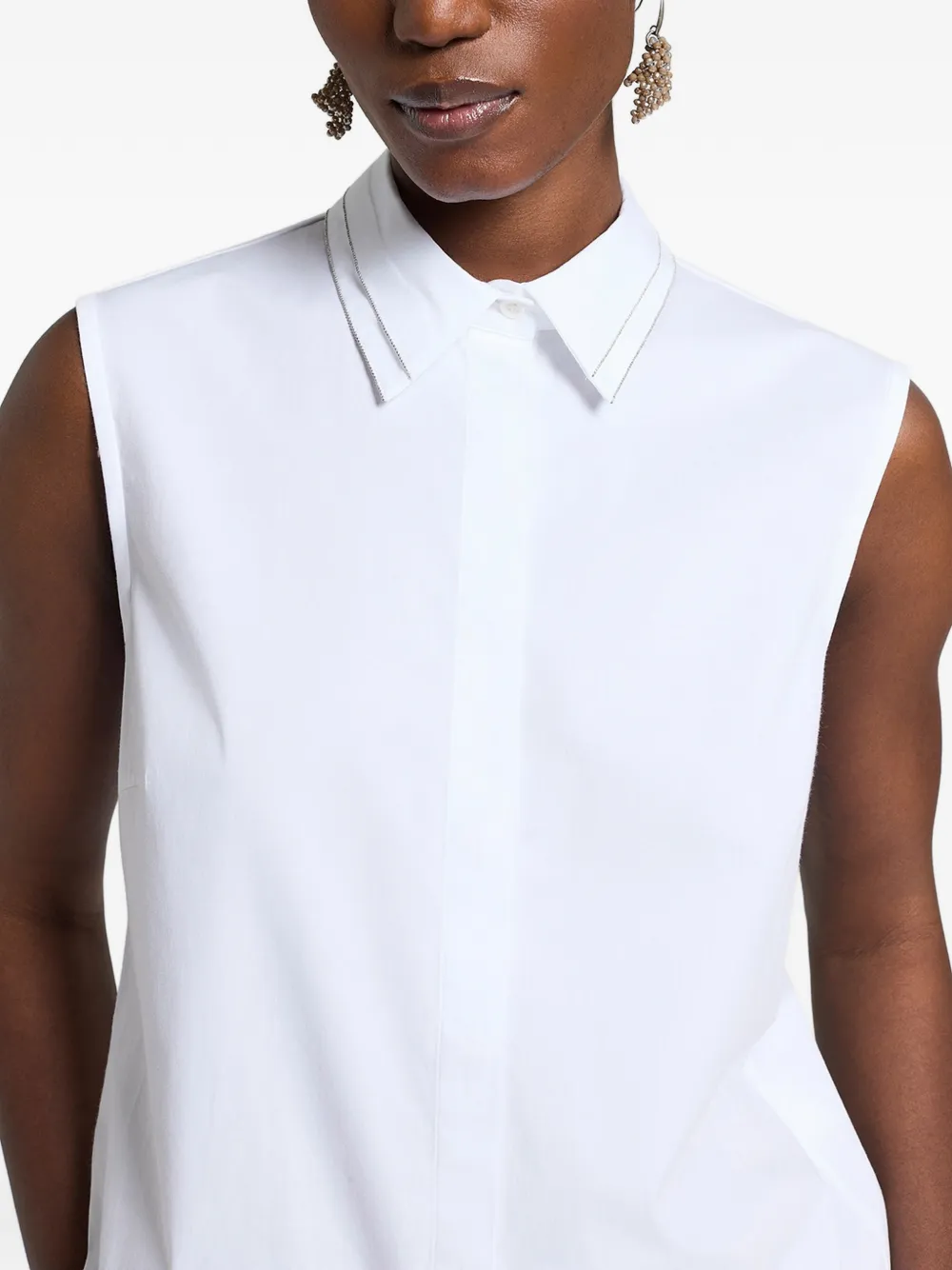 Peserico blouse met knopen Wit