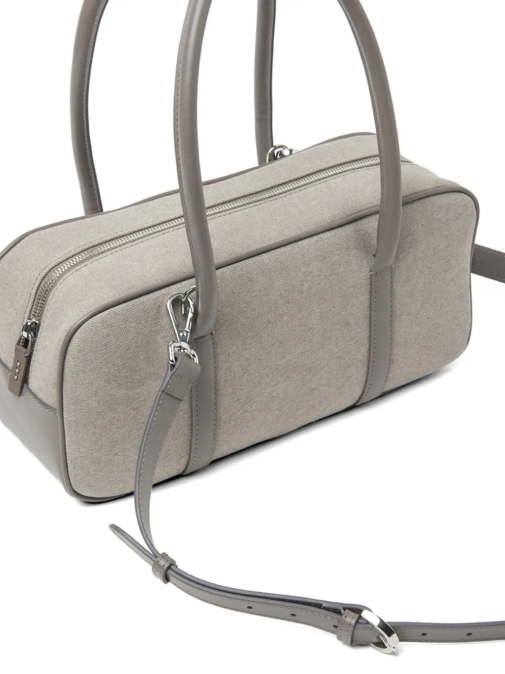  Peserico Leather-trim Shoulder Bag - Neutrals 