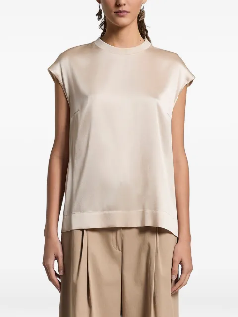 Peserico ribbed-trim top