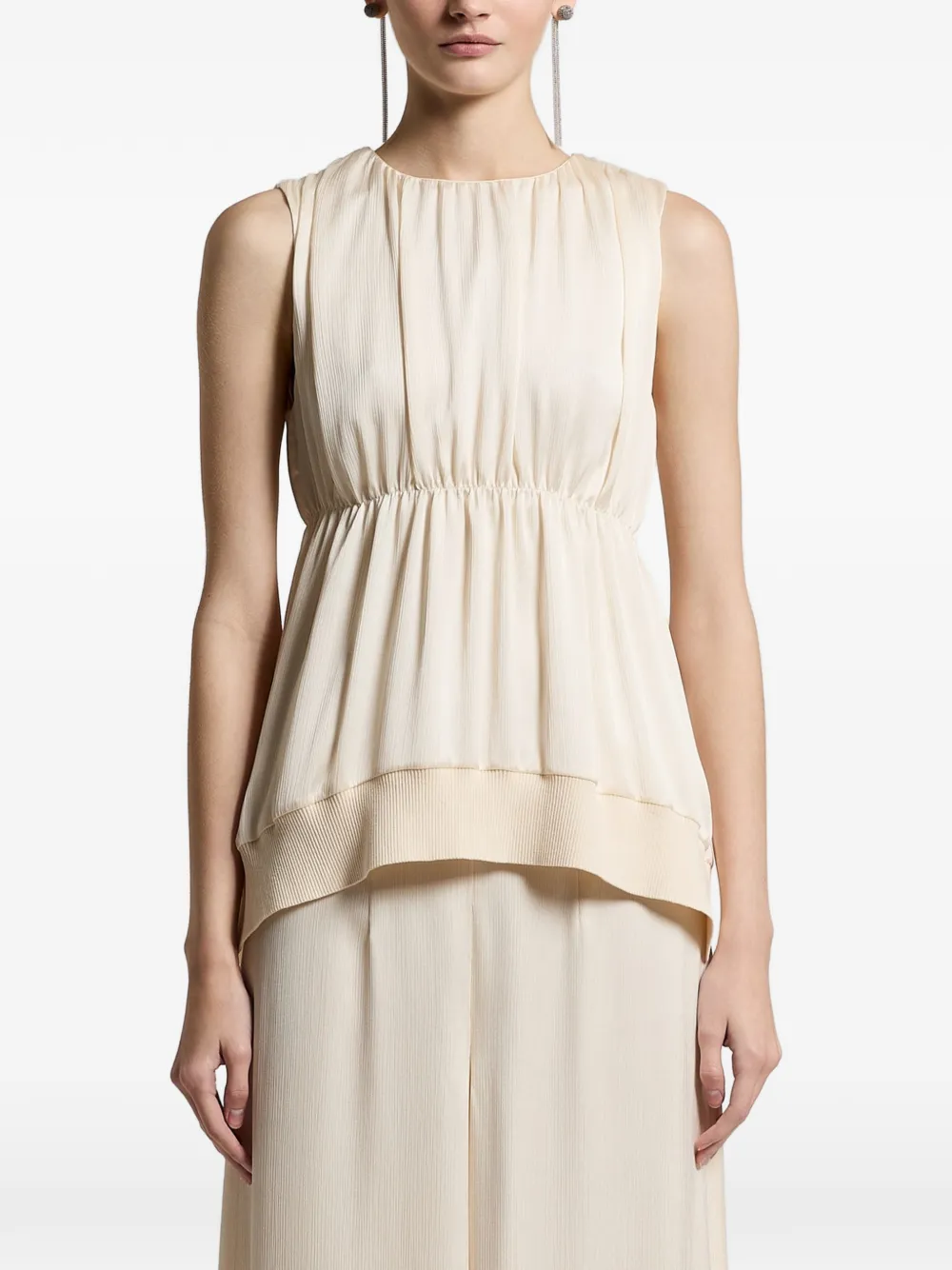 Peserico Top con ruches - Toni neutri