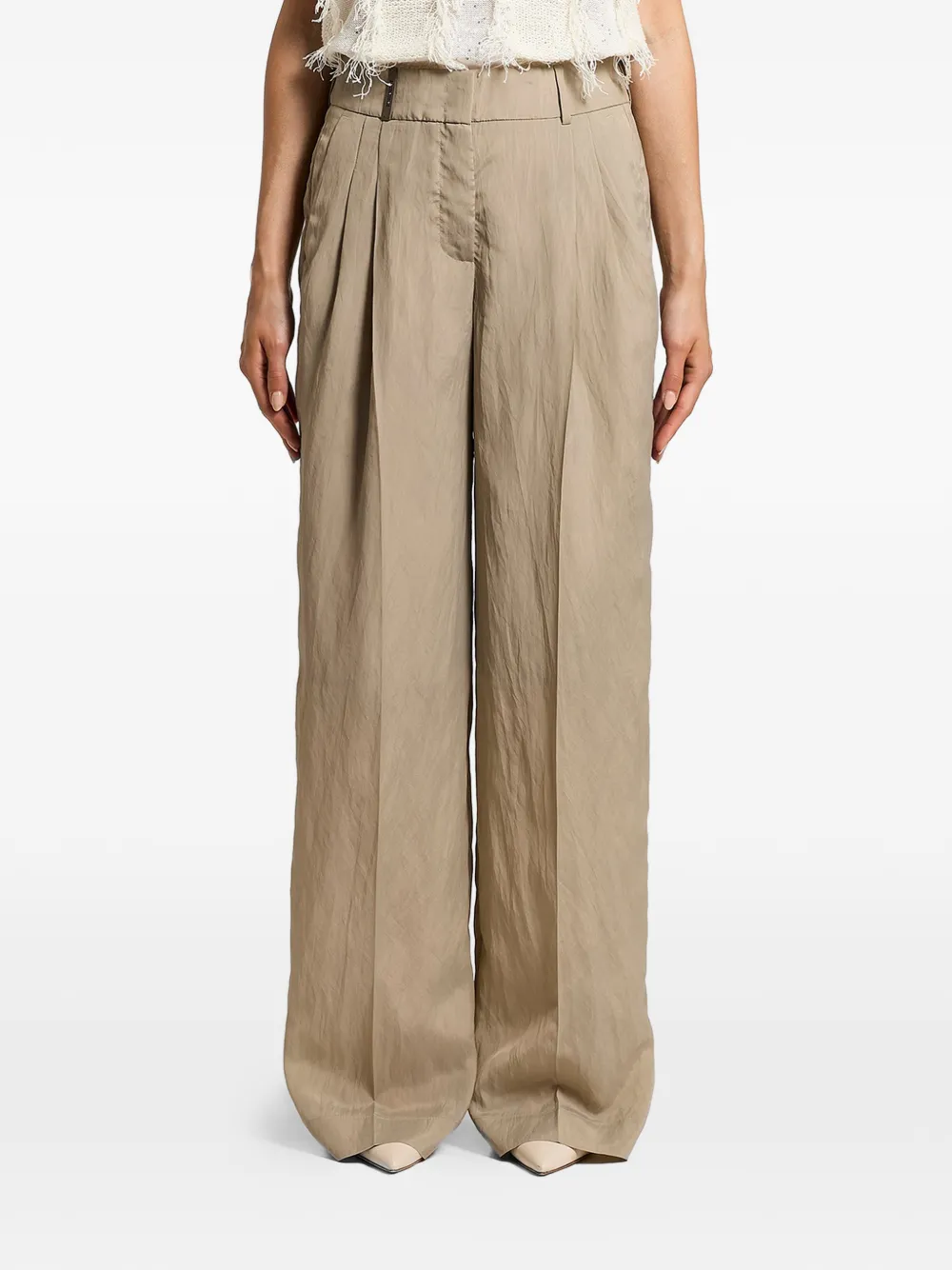 Peserico Pantaloni plissé - Toni neutri