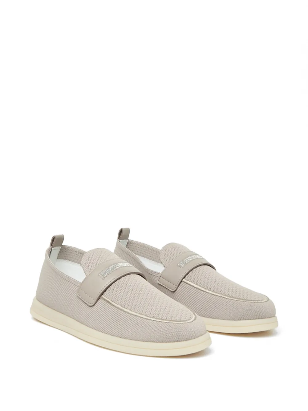 Peserico Geperforeerde loafers Beige