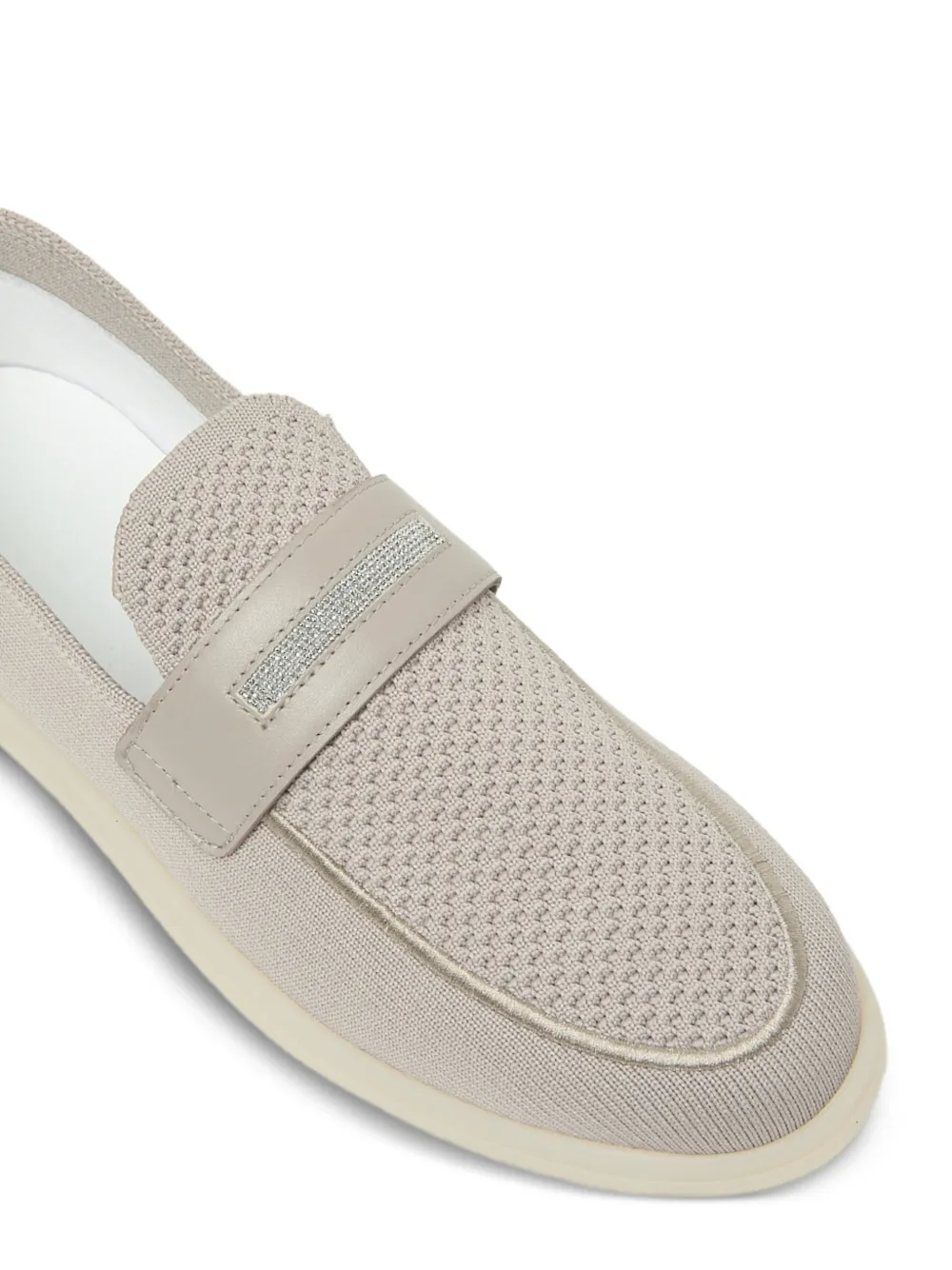 Peserico Geperforeerde loafers Beige