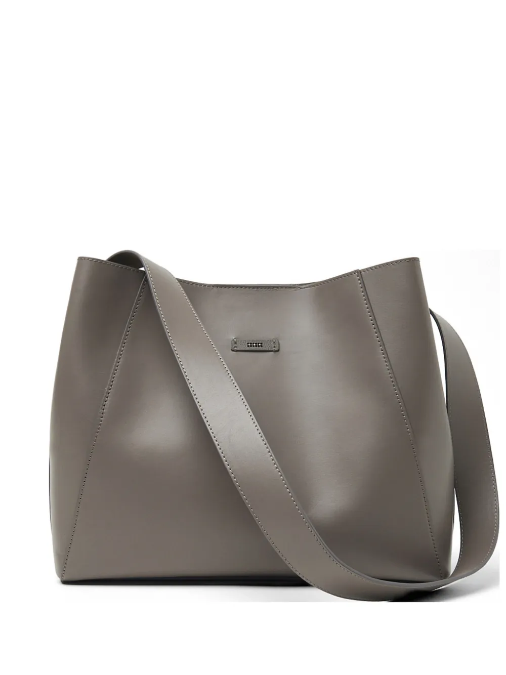 Peserico logo leather shoulder bag - Marrone