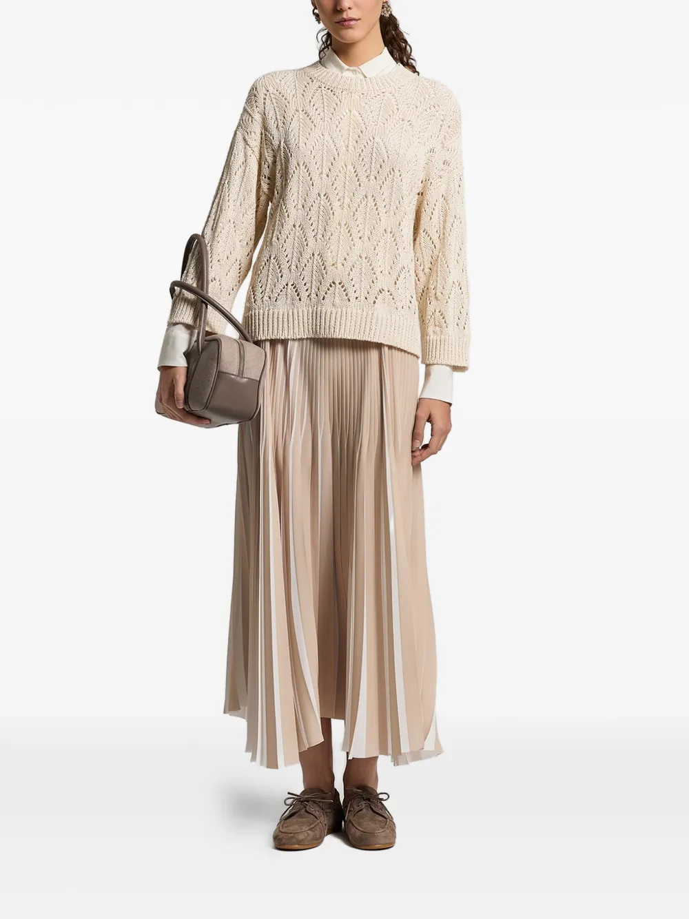 Peserico Shirt met lange mouwen Beige