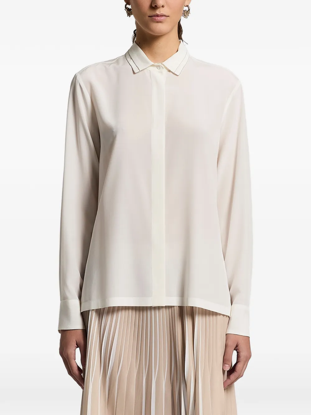 Peserico long-sleeve shirt - Toni neutri