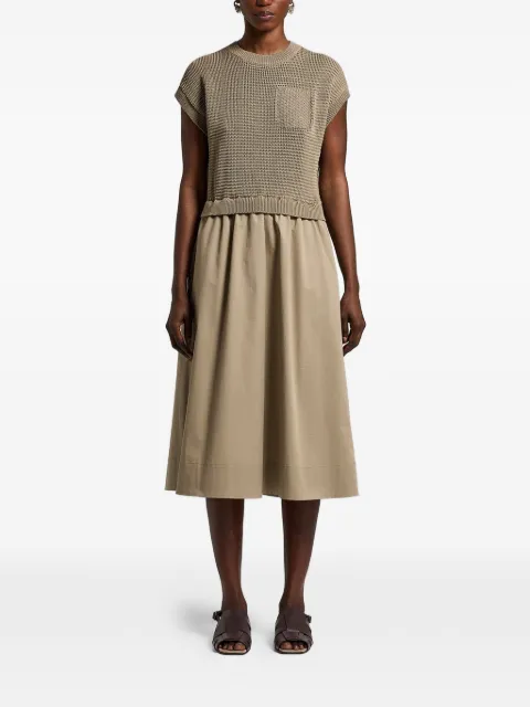 Peserico pocket cotton midi dress