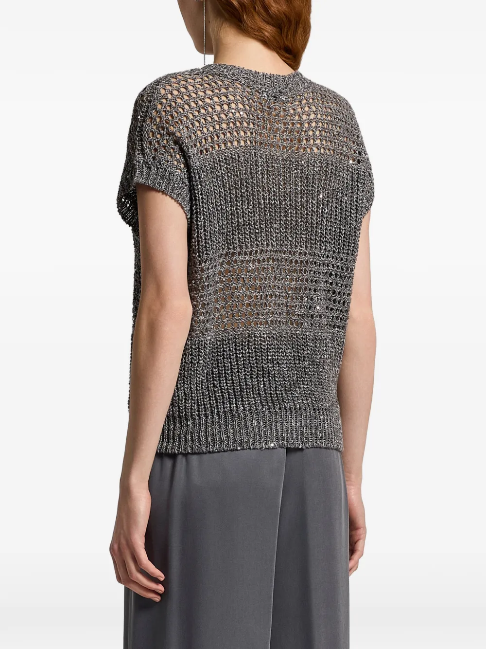  Peserico Openwork Knitwear - Grey 