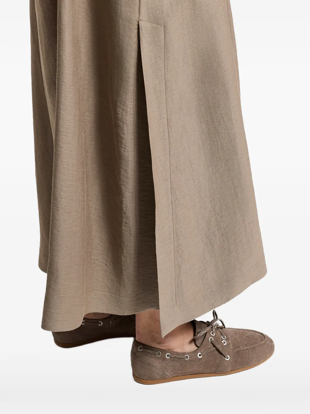 Peserico Maxi-plooirok Bruin