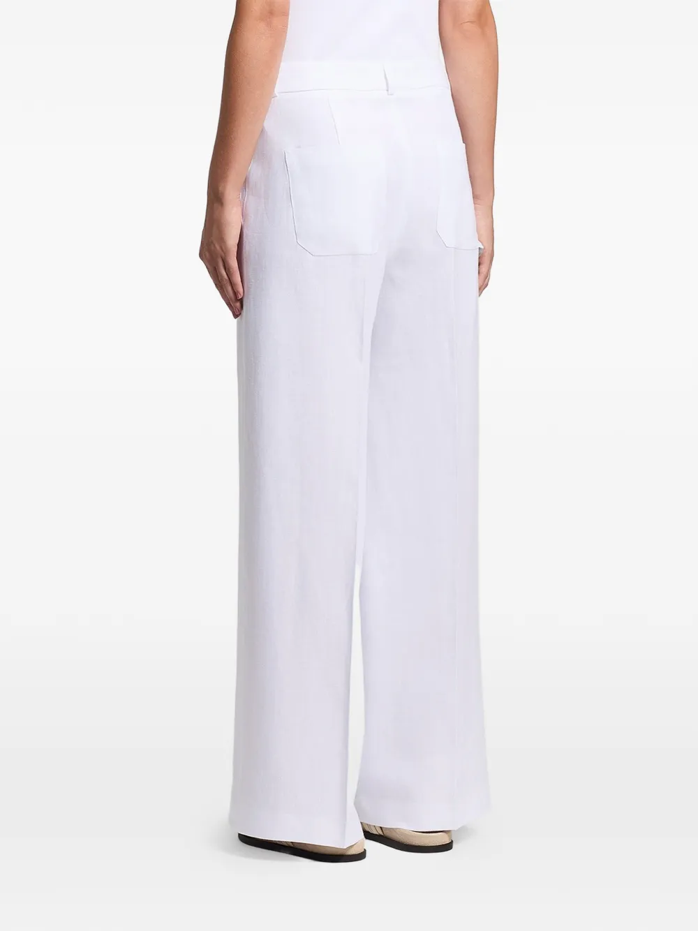 Patch-Pocket Palazzo Pants