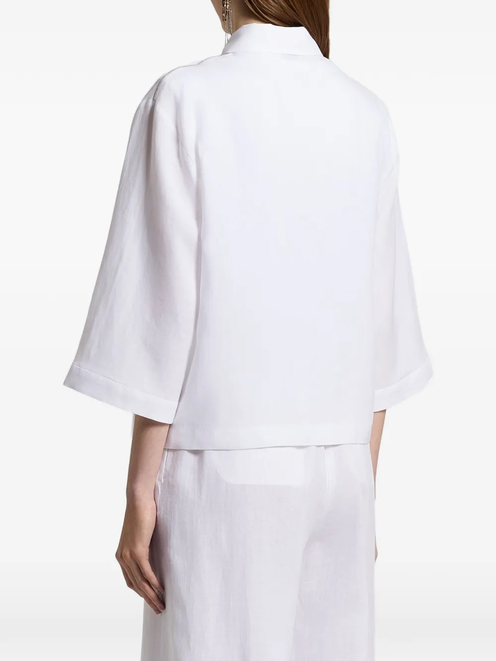 Peserico Linnen blouse Wit