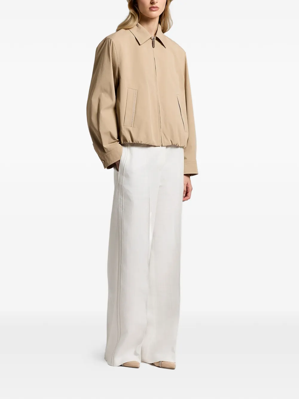  Peserico Zip Jacket - Neutrals 
