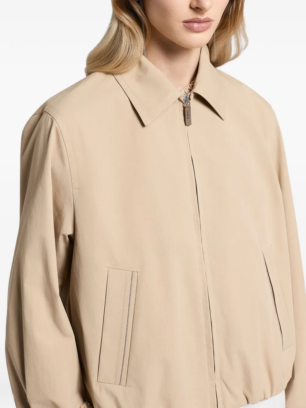 Peserico Jack met rits Beige