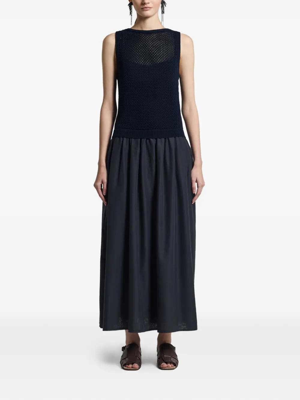 Peserico Abito lungo smanicato - Blu