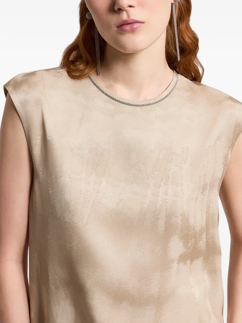 Embellished Sleeveless Top