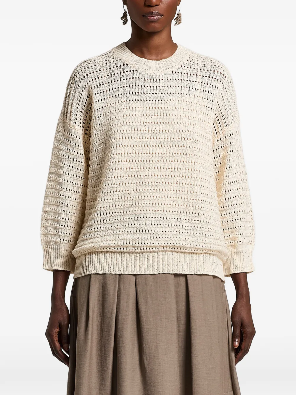 Peserico open-knit jumper - Toni neutri