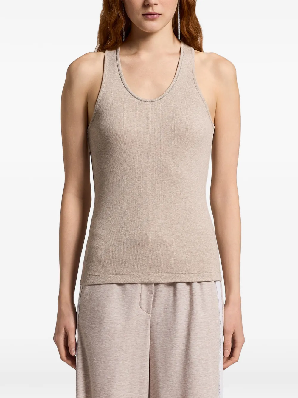 Peserico ribbed tank top - Toni neutri