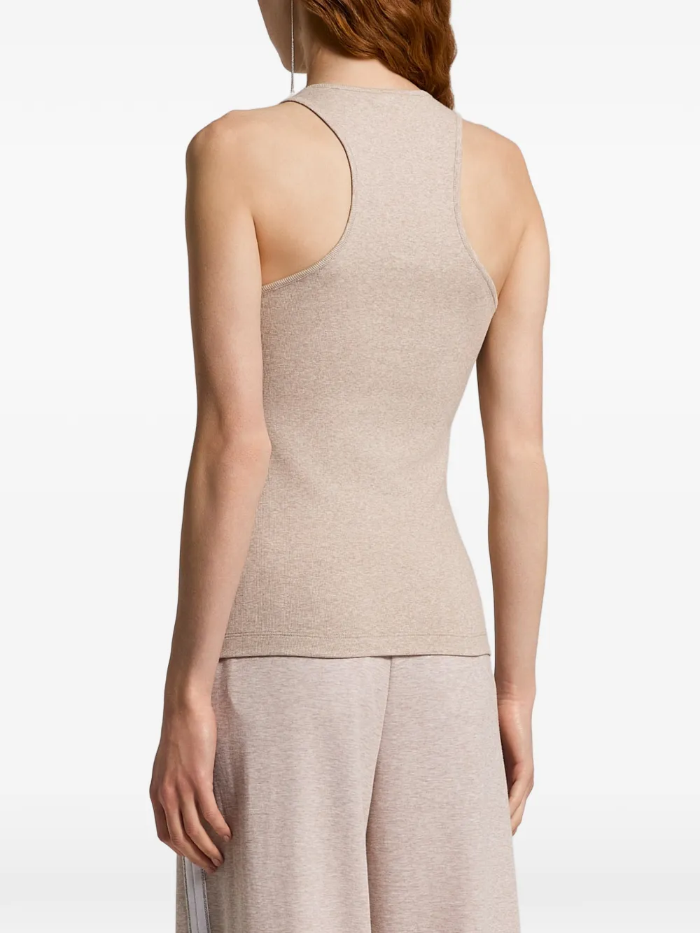 Peserico Ribbed Tank Top - Neutrals 